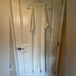 *NWT* White Flowy Jumpsuit